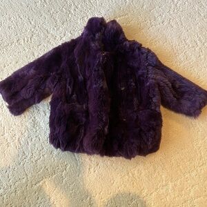 🌸 ADRIENNE LANDAU LITTLE GIRLS RABBIT JACKET IN SIZE 2-3